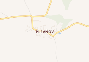 Plevňov v obci Řenče - mapa části obce