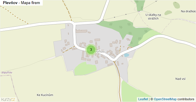 Plevňov - mapa firem