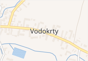 Vodokrty v obci Řenče - mapa části obce