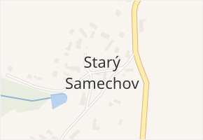 Starý Samechov v obci Řendějov - mapa části obce
