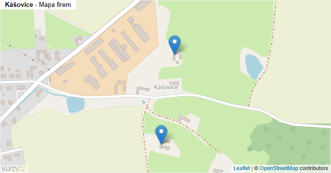 Kášovice - mapa firem