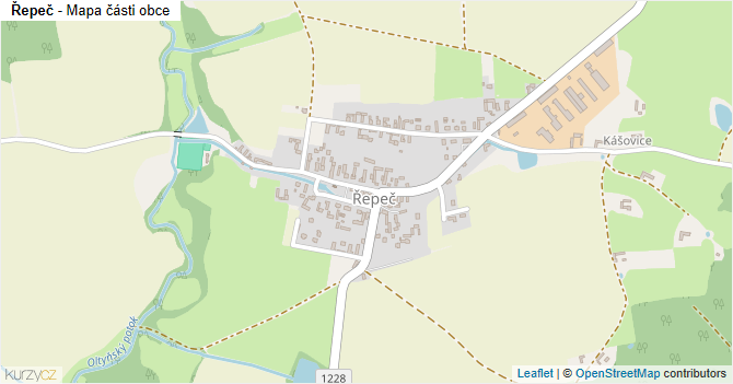 Řepeč - mapa části obce