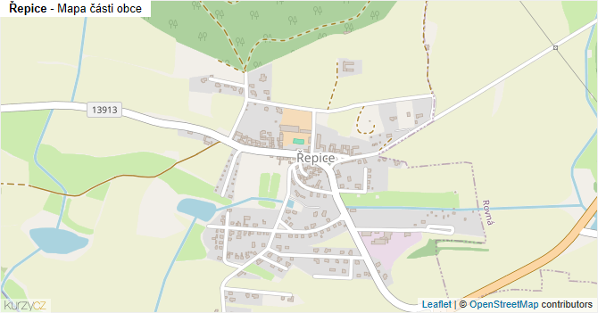 Řepice - mapa části obce