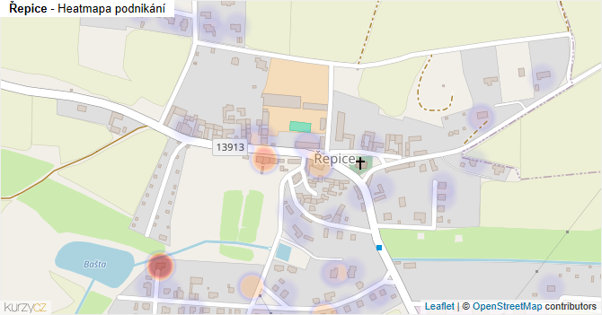 Řepice - mapa podnikání