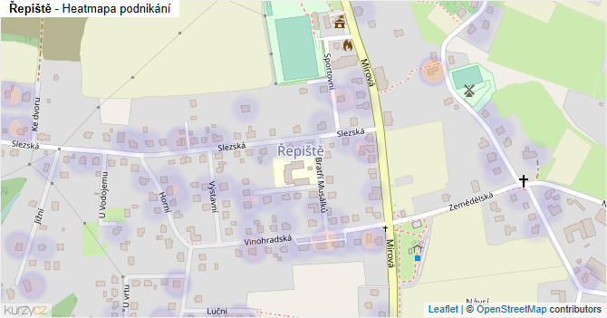 Řepiště - mapa podnikání