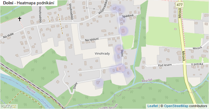 Dolní - mapa podnikání