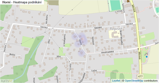 Horní - mapa podnikání