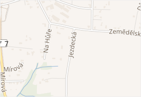 Jezdecká v obci Řepiště - mapa ulice