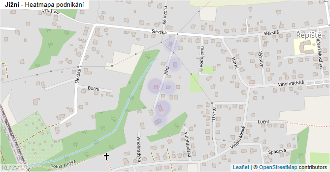 Jižní - mapa podnikání