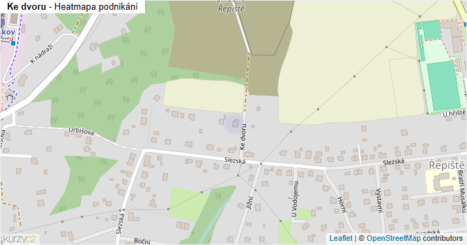 Ke dvoru - mapa podnikání