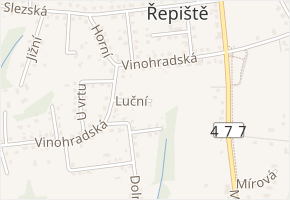 Luční v obci Řepiště - mapa ulice