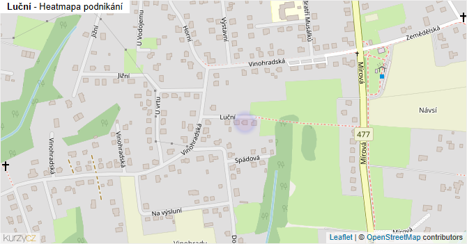Luční - mapa podnikání