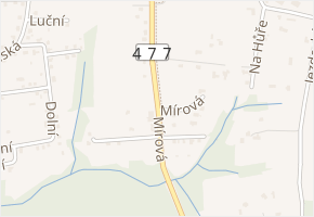 Mírová v obci Řepiště - mapa ulice