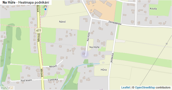 Na Hůře - mapa podnikání