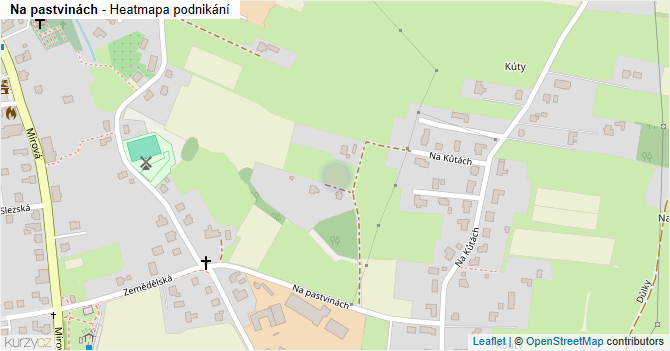 Na pastvinách - mapa podnikání