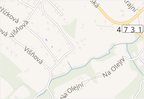 Rakovecká v obci Řepiště - mapa ulice
