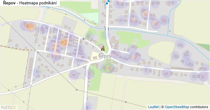 Řepov - mapa podnikání