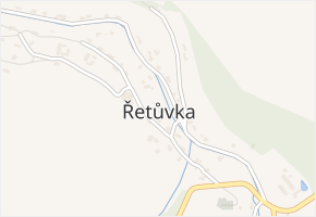 Řetůvka v obci Řetůvka - mapa části obce
