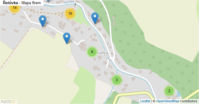 Řetůvka - mapa firem
