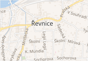 B. Němcové v obci Řevnice - mapa ulice