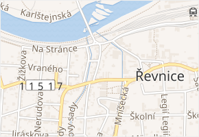 Berounská v obci Řevnice - mapa ulice