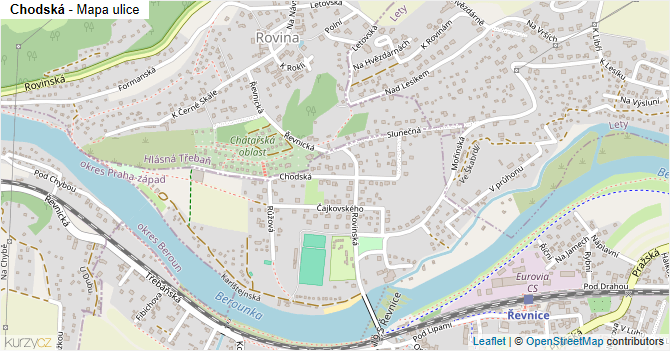 Chodská - mapa ulice