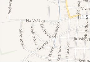 Dr. Pecla v obci Řevnice - mapa ulice