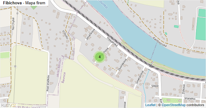 Fibichova - mapa firem