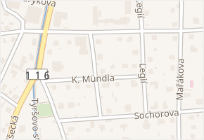 K. Mündla v obci Řevnice - mapa ulice