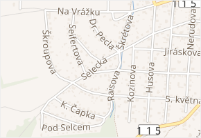 K. Světlé v obci Řevnice - mapa ulice