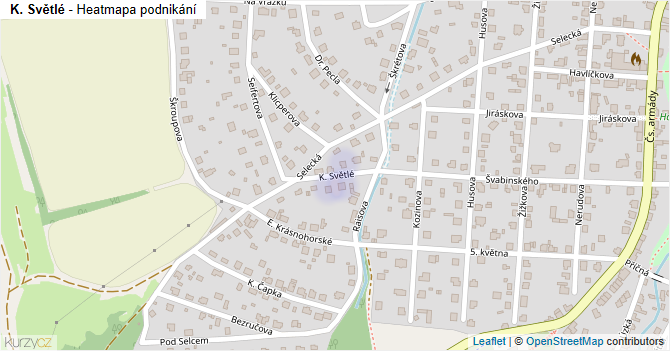 K. Světlé - mapa podnikání