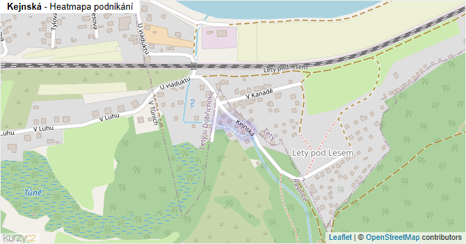 Kejnská - mapa podnikání