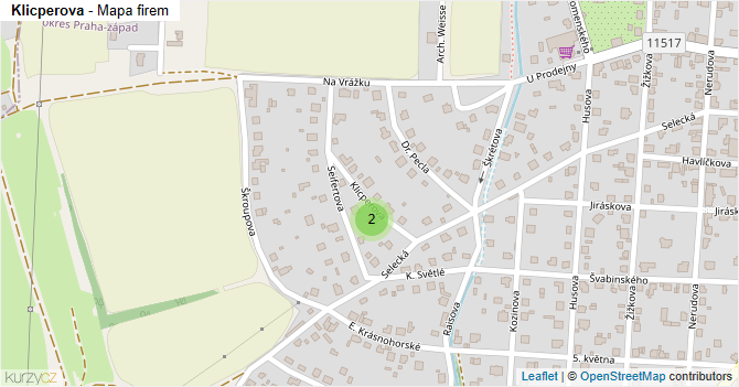 Klicperova - mapa firem