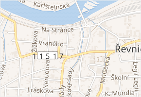 Malá v obci Řevnice - mapa ulice