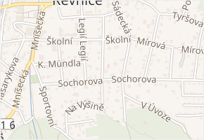 Mařákova v obci Řevnice - mapa ulice
