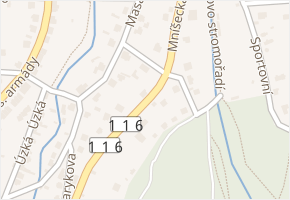 Mníšecká v obci Řevnice - mapa ulice