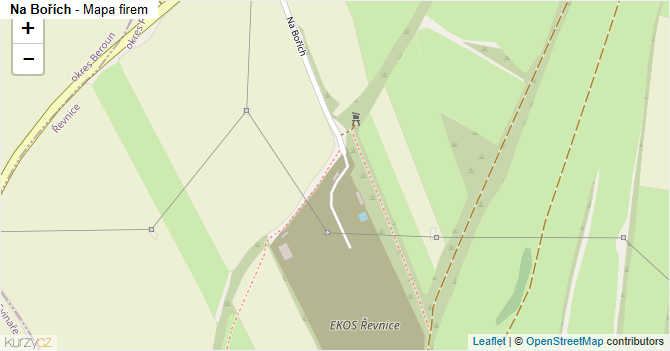 Na Bořích - mapa firem