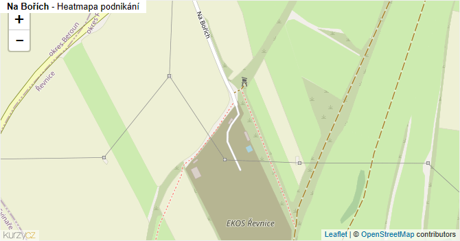 Na Bořích - mapa podnikání