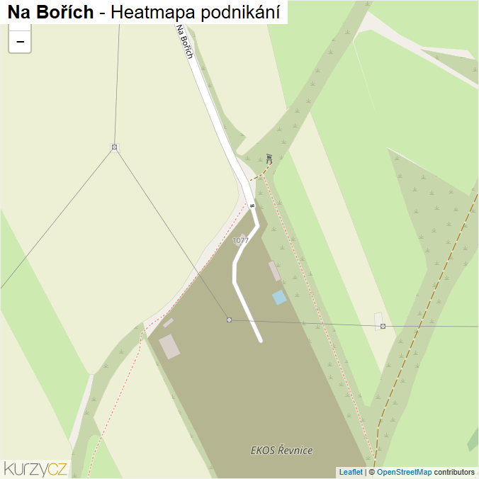 Mapa Na Bořích - Firmy v ulici.