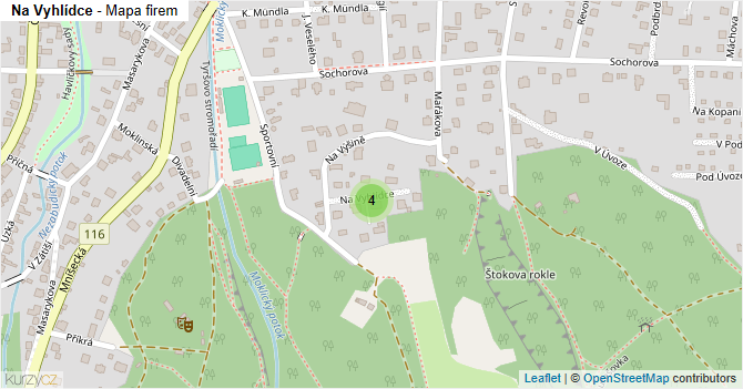 Na Vyhlídce - mapa firem