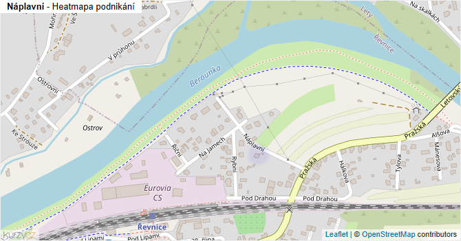 Náplavní - mapa podnikání