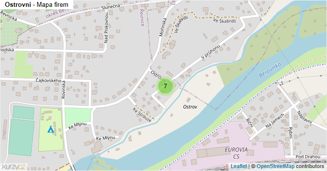 Ostrovní - mapa firem
