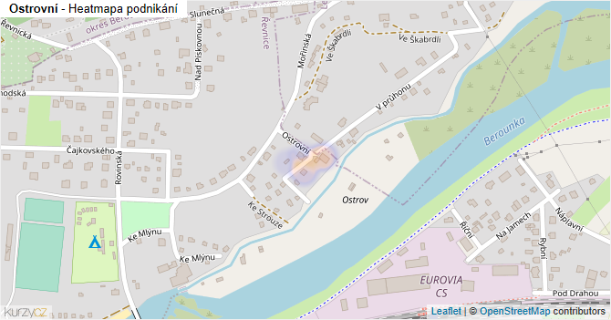Ostrovní - mapa podnikání