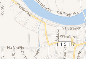 Slepá v obci Řevnice - mapa ulice