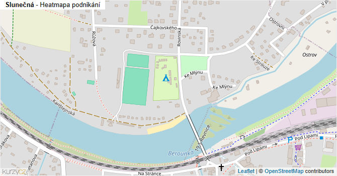Slunečná - mapa podnikání