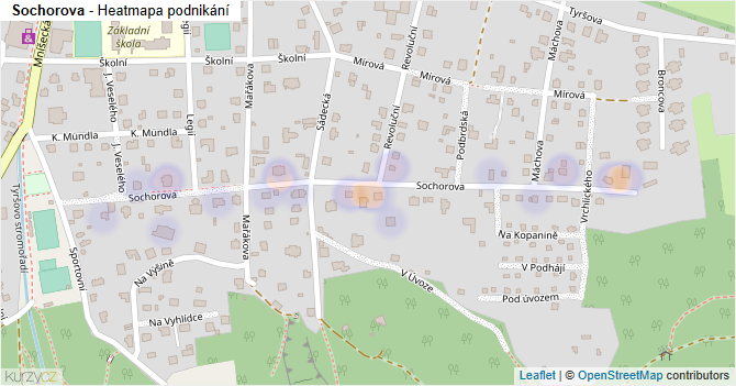 Sochorova - mapa podnikání