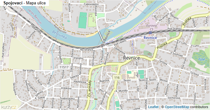 Spojovací - mapa ulice