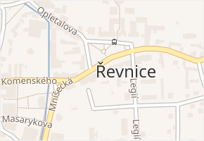 Tyršovo stromořadí v obci Řevnice - mapa ulice