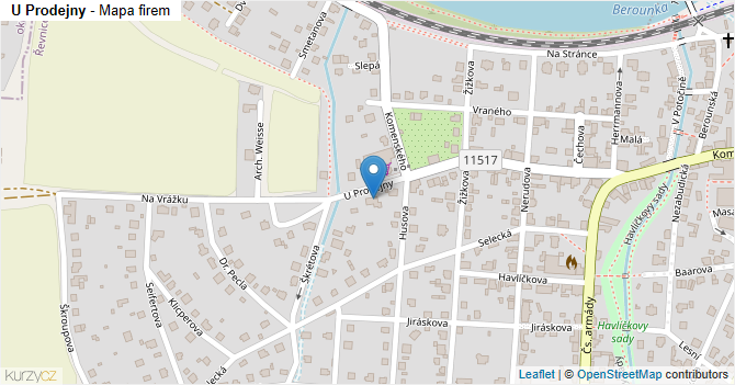 U Prodejny - mapa firem