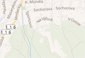 U Vodojemu v obci Řevnice - mapa ulice